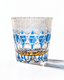 Edo Kiriko Handcrafted Sapphire Fluorite Whisky Glass With Leather Box