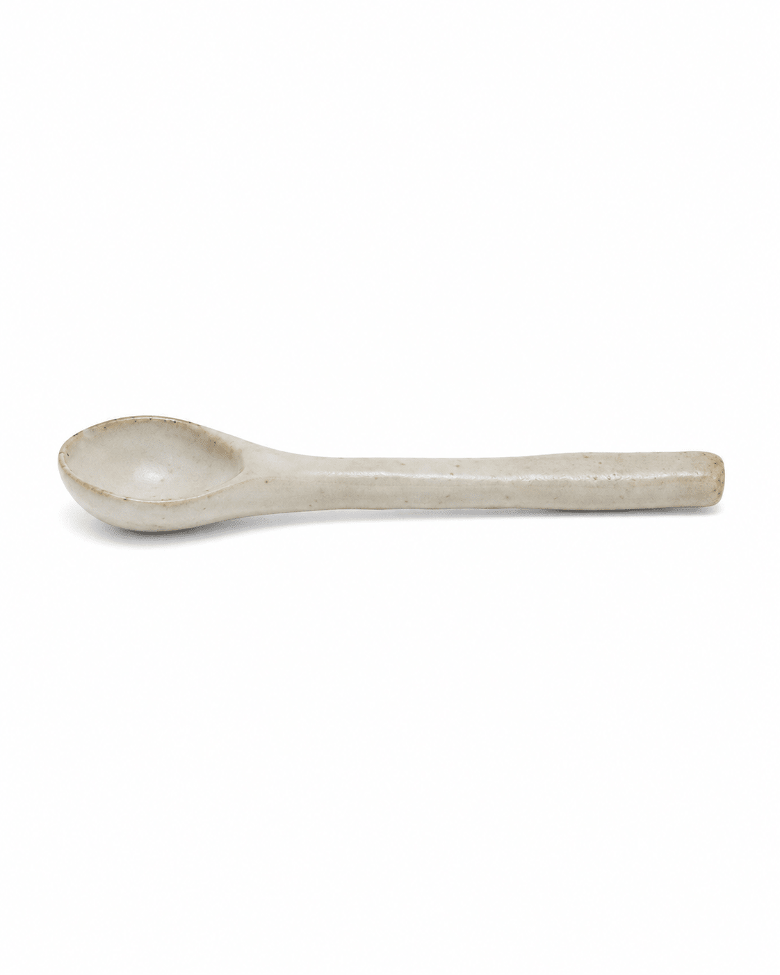 Handmade Speckled Ceramic Spoon – Small Pottery Soup & Dessert Spoon Secondary image