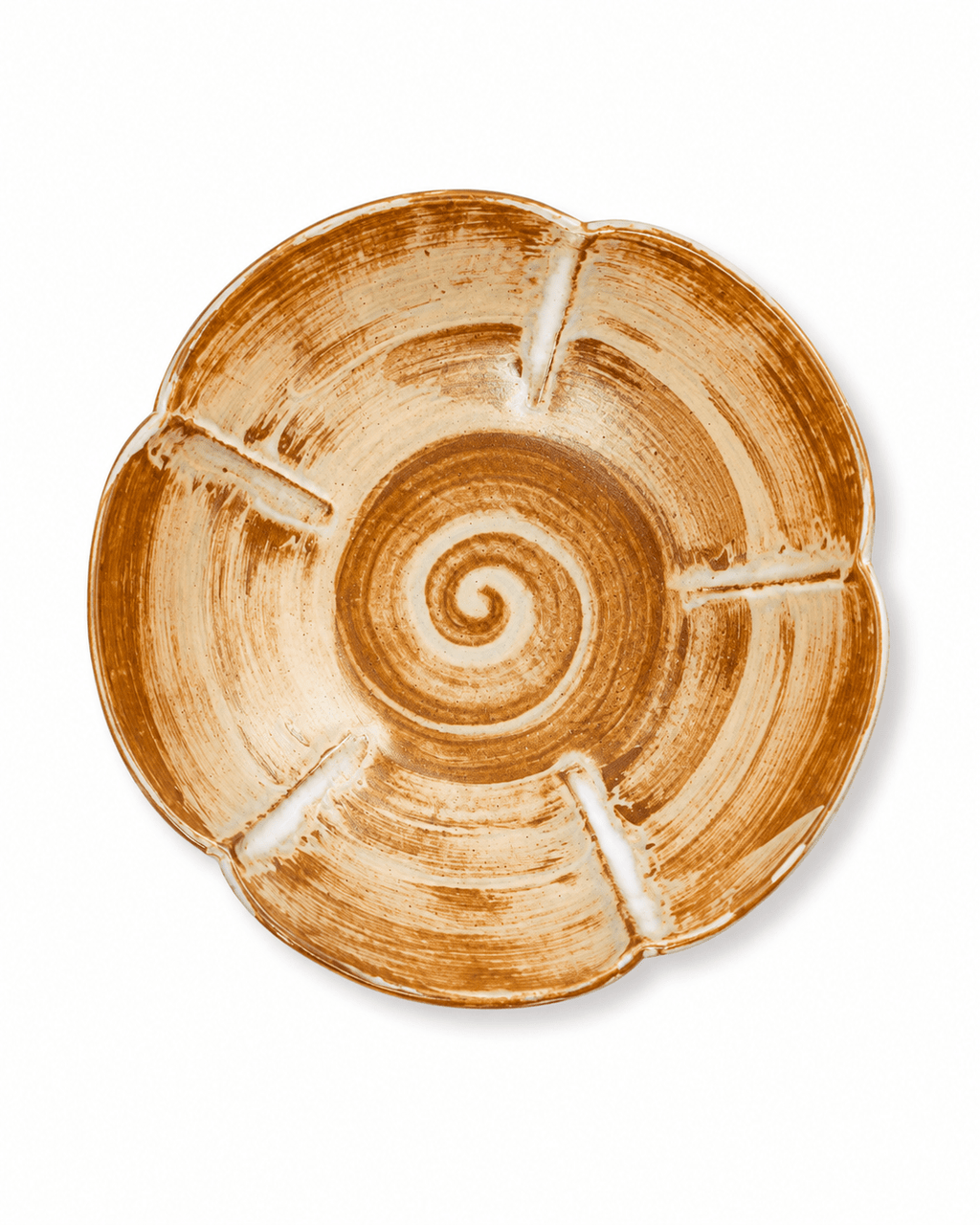 handmade-scalloped-reactive-glaze-ceramic-pasta-bowl-side-view