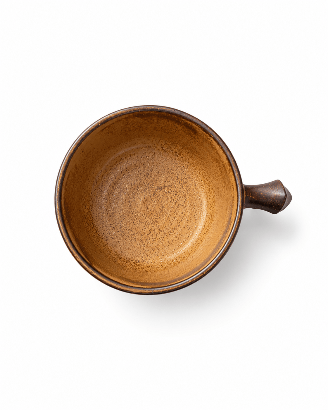 Handmade Brown Reactive Glaze Ceramic Coffee Cup Secondary image