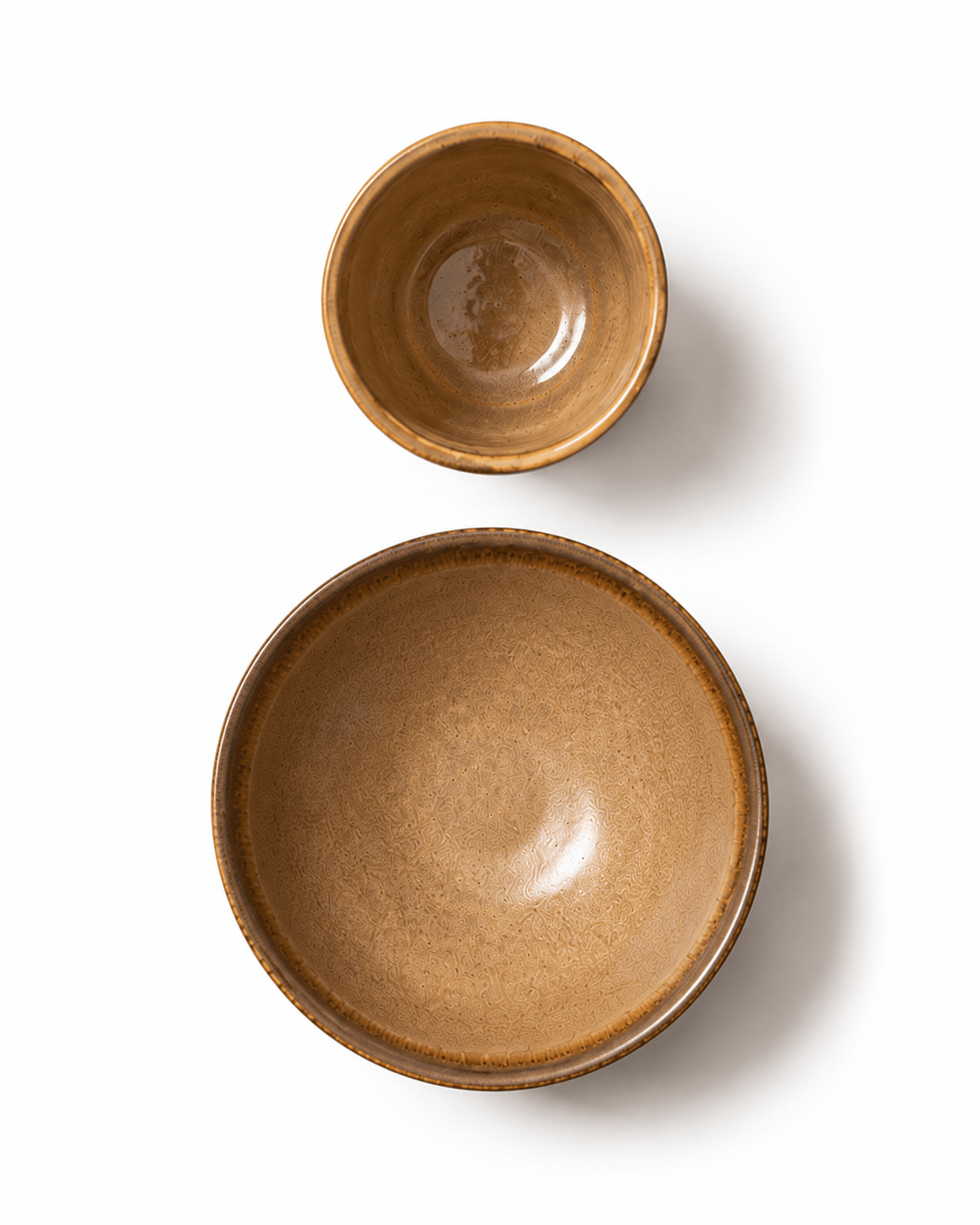 Handmade Brown Reactive Glaze Ceramic Dinnerware Set Secondary image