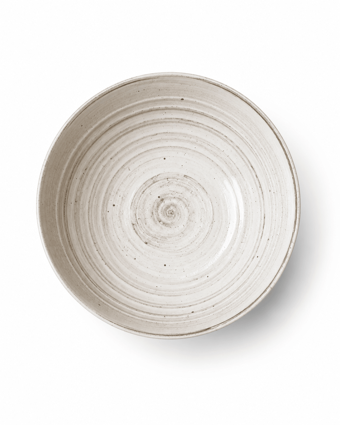 Handmade Speckled Stoneware Serving Bowl – Cream Reactive Glaze Secondary image