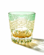 Edo Kiriko Handcrafted Emerald Prism Whisky Glass With Leather Box