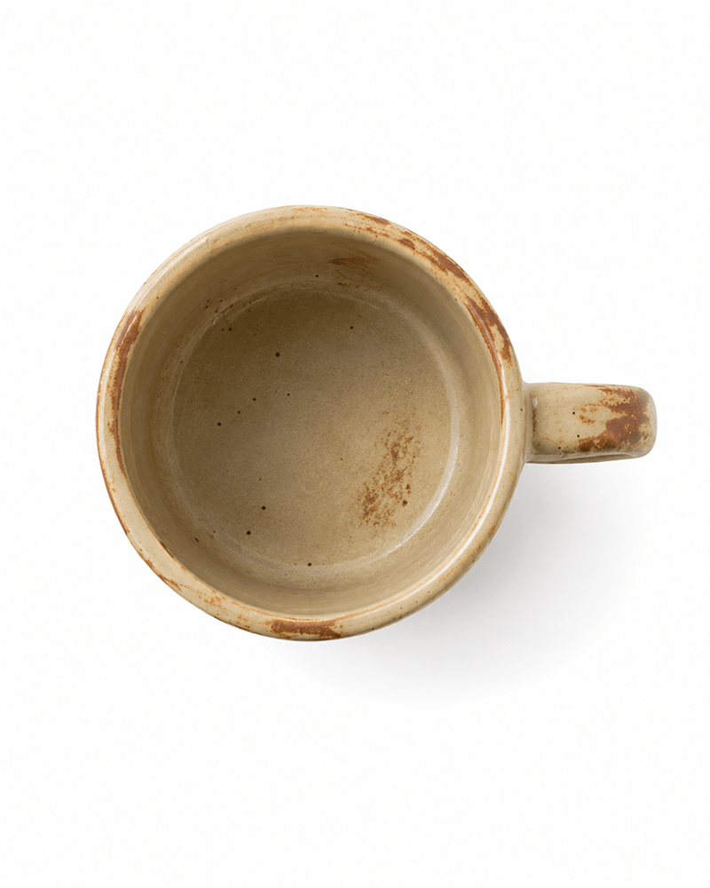 Handmade Beige Reactive Glaze Stoneware Coffee Mug – 210ml Secondary image