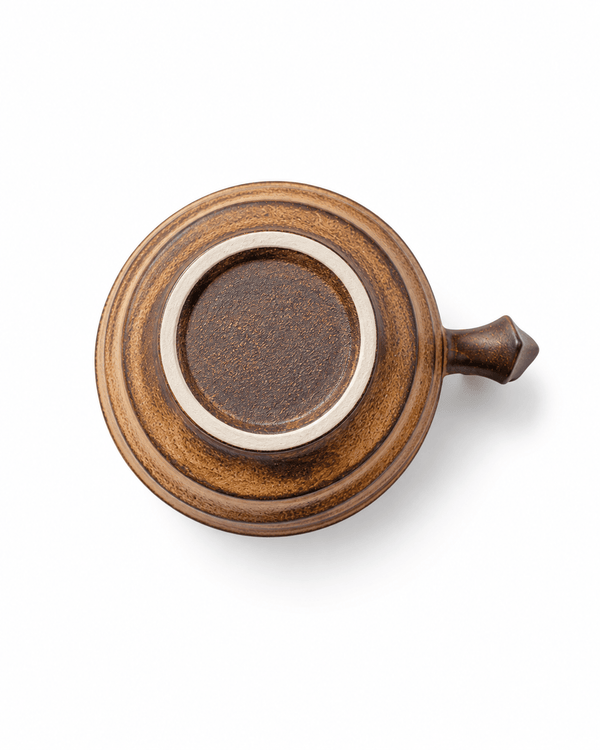 Handmade Brown Reactive Glaze Ceramic Coffee Cup