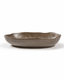 handmade-coffee-brown-ceramic-serving-platter-side-view