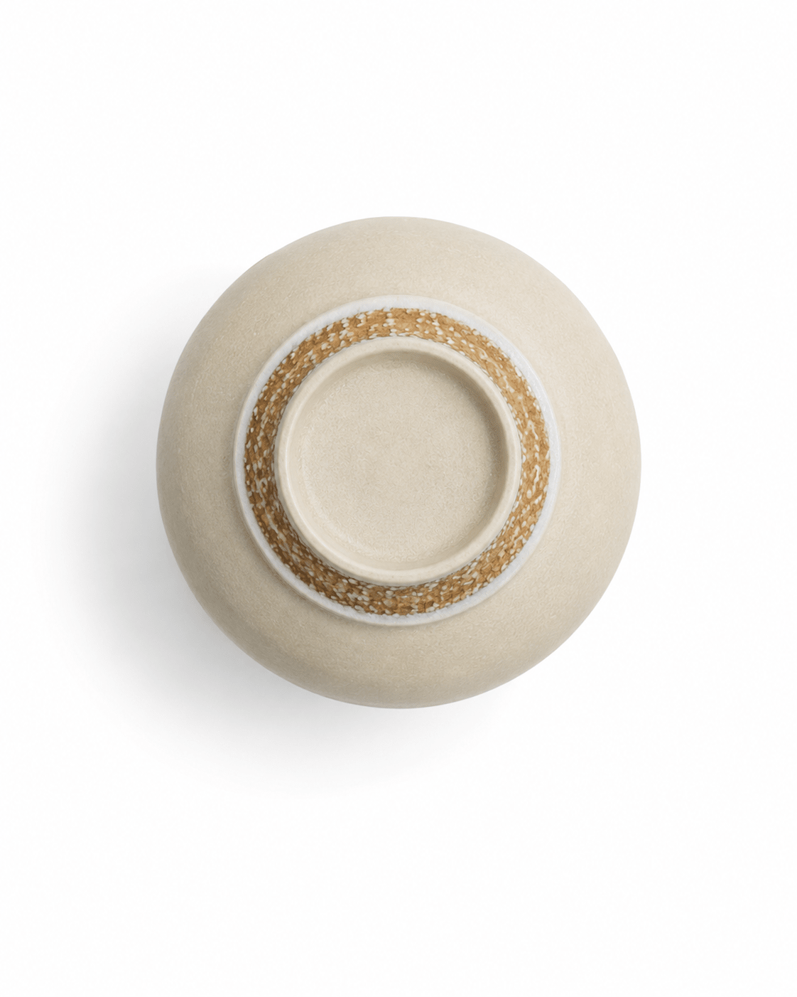 Handmade Cream Matte Glaze Stoneware Tea Cup