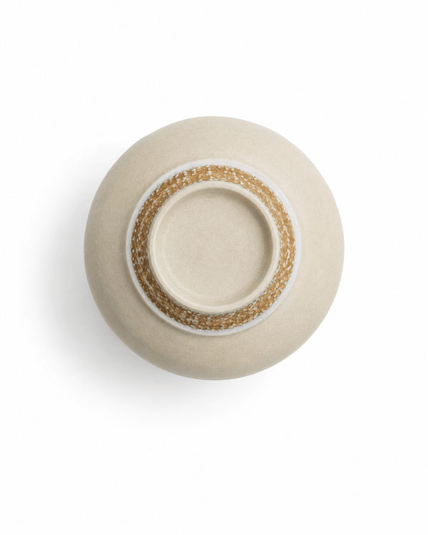Handmade Cream Matte Glaze Stoneware Tea Cup