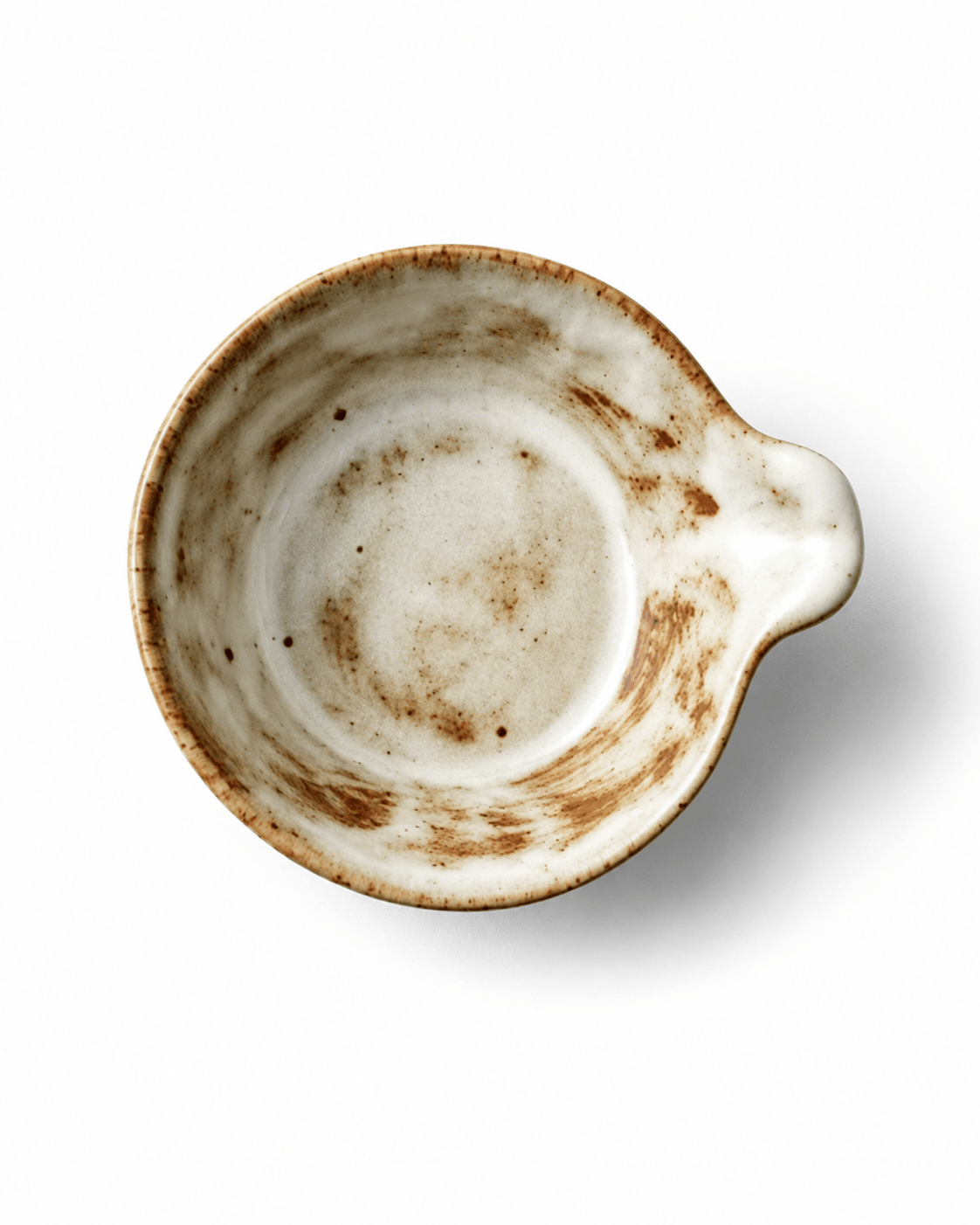 Handmade Japanese Style Rustic Ceramic Sauce Dish with Handle Secondary image