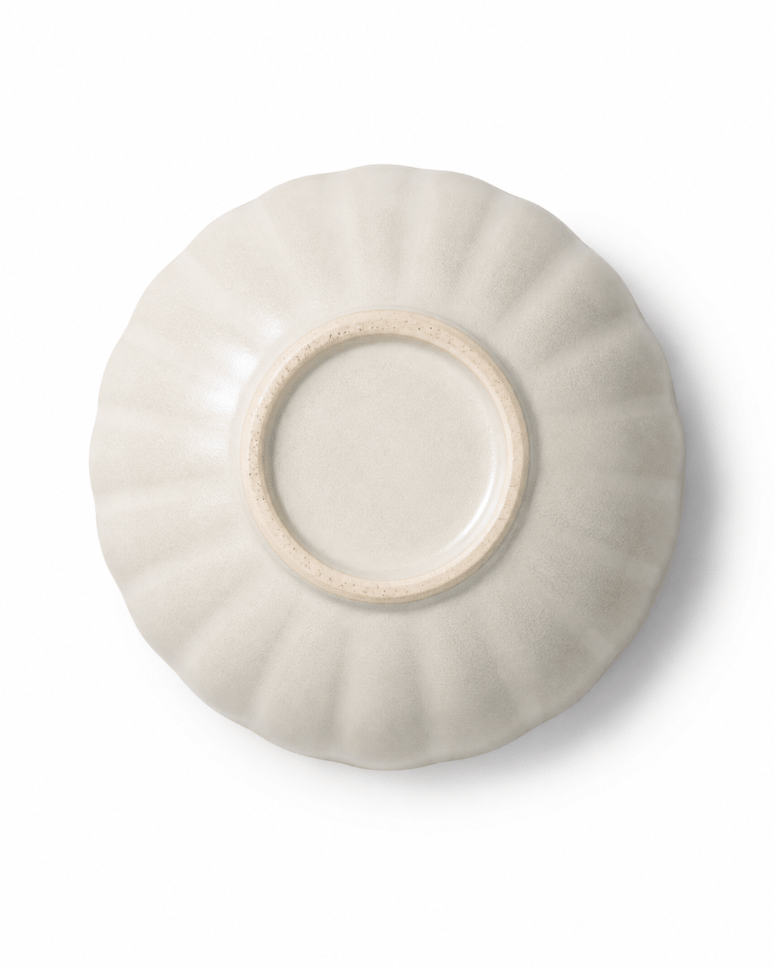 Handmade Off-White Scalloped Ceramic Dinnerware Set