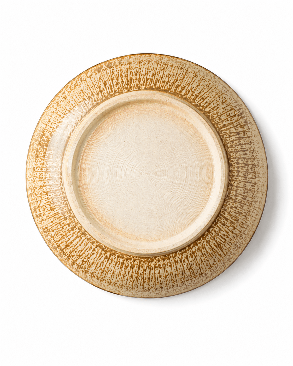 handmade-reactive-glaze-ceramic-dinner-plate-bottom-view