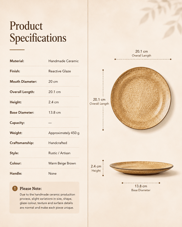 handmade-reactive-glaze-ceramic-dinner-plate-specifications