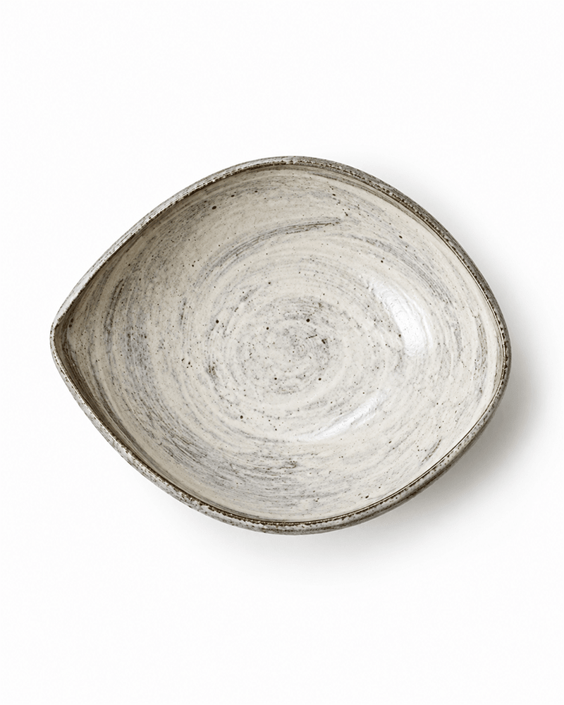 Handmade Speckled Reactive Glaze Ceramic Serving Bowl Secondary image