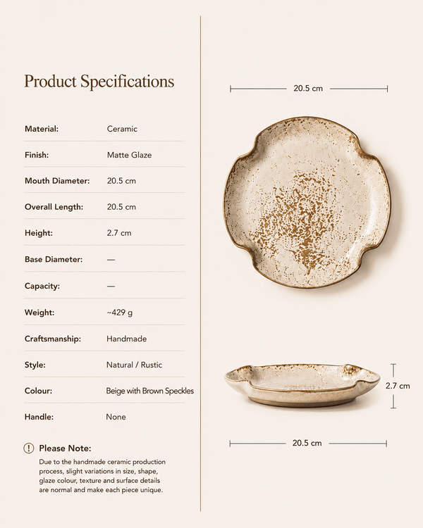 handmade-speckled-reactive-glaze-ceramic-dinner-plate-specifications