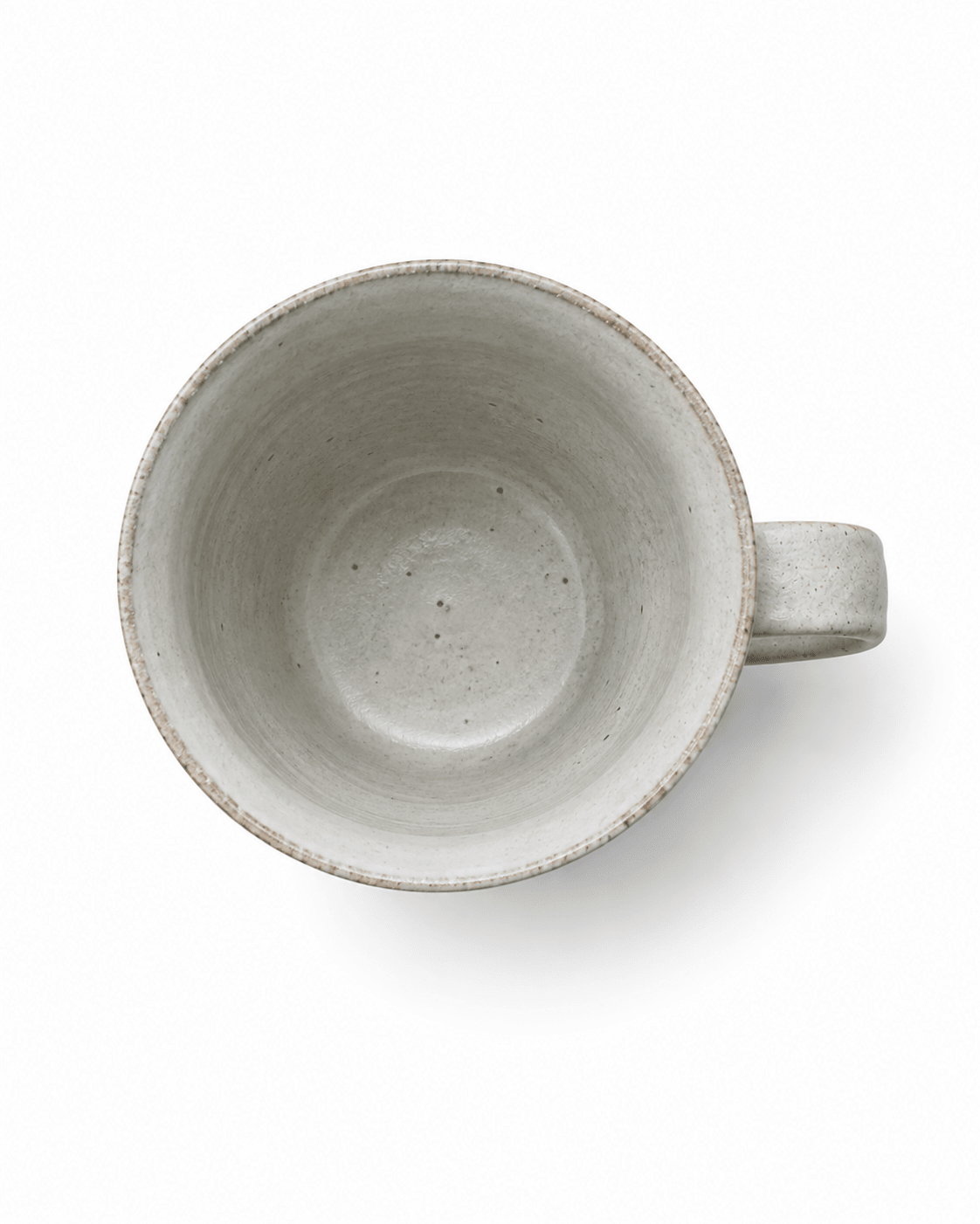 Handmade Speckled Stoneware Footed Coffee Mug Secondary image