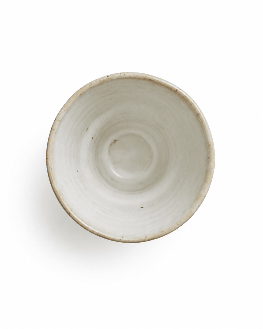 Handmade Speckled White Stoneware Yunomi Tea Cup Secondary image
