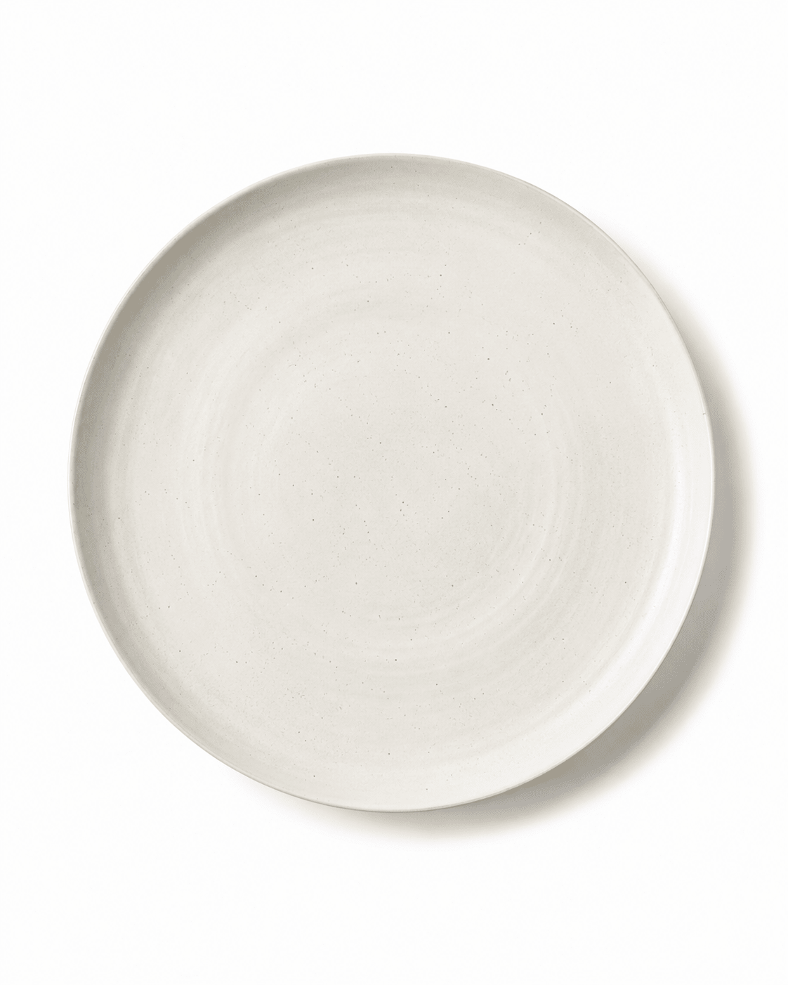 Handmade Off-White Speckled Ceramic Dinner Plate Secondary image