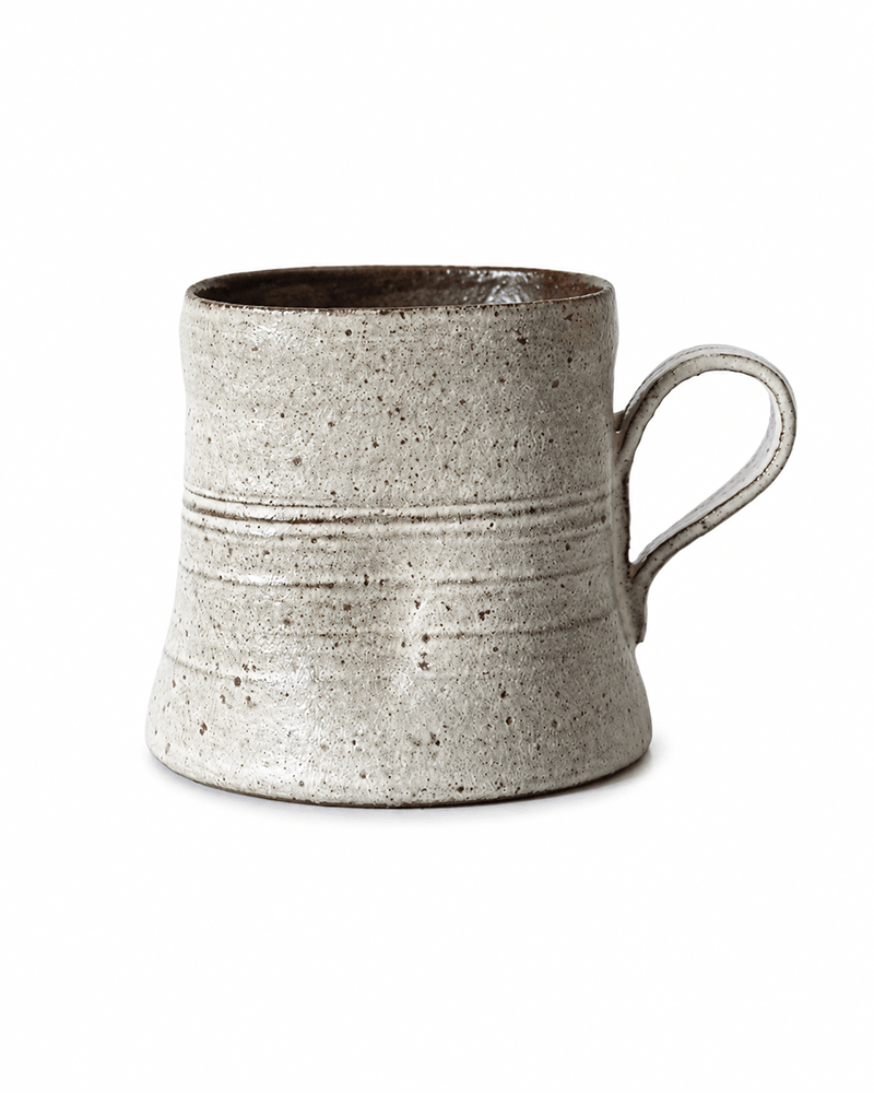 Speckled handmade ceramic mug with rustic glaze and loop handle Main image