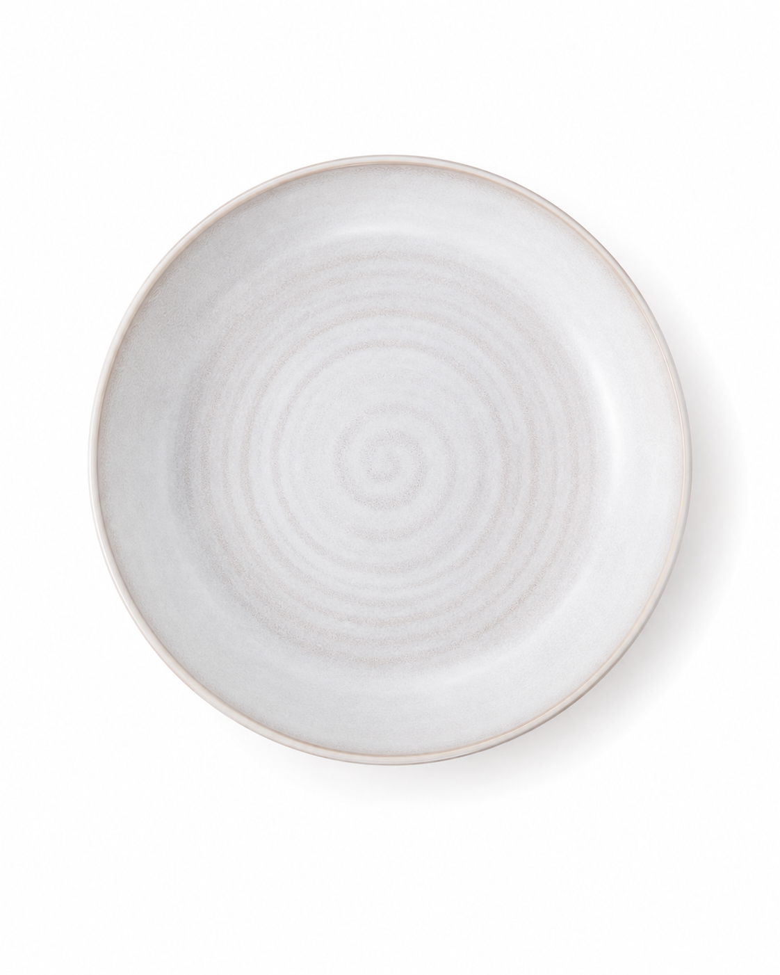 Handmade White Reactive Glaze Ceramic Pasta Bowl Secondary image