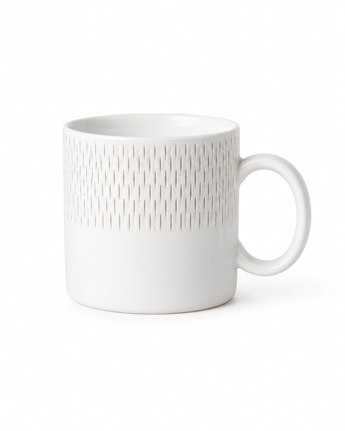 White Textured Bone China Dinnerware Set Secondary image